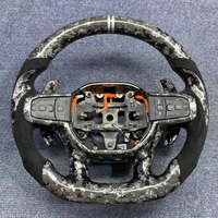 Setir Kemudi Serat Karbon Kustom YTcarbon untuk Ram 1500 2500 3500 Rebel TRX