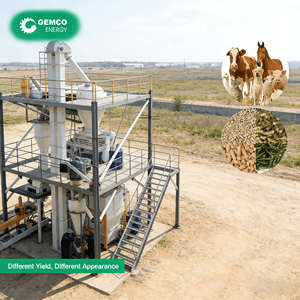 Mesin Pembuat Pelet Pakan Ternak Unggas dari Baja Anti Karat yang Dapat Disesuaikan, Kapasitas 1-2T/Jam, Otomatis Penuh, Keamanan Tinggi - Product Image 1