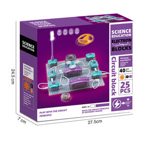Jouets éducatifs pour enfants, cadeaux scientifiques, blocs en plastique, jouets scientifiques électroniques, ensembles de jouets d'ingénierie - Product Image 5