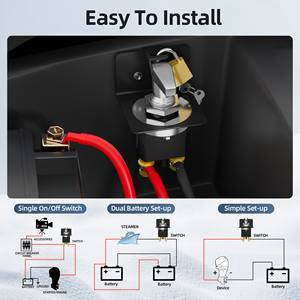 Wholesale Rohs CE 500A <b>12v</b> Motorcycle Battery Disconnect <b>Switch</b> On/Off Battery Isolator <b>Switch</b> With Lock For Automotive Marine - Product Image 2