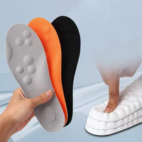 Semelles intérieures de sport en mousse à mémoire de forme PU, technologie 4D Cloud, respirantes, absorption des chocs, confort, souples pour chaussures