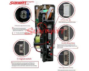 Aceptador de Monedas JY-133A LED con Luz, Aceptador de Monedas Comparativo para Máquinas de Juego, Accesorios para Máquinas de Juego - Product Image 5