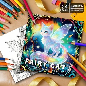 Libretas para Colorear con Diseño de Gatos de Cuentos de Hadas para Pedidos al por Mayor, Regalos Navideños, Impresión de Logotipo Personalizado en la Cubierta para Tiendas de Regalos y Vendedores en Línea - Product Image 2