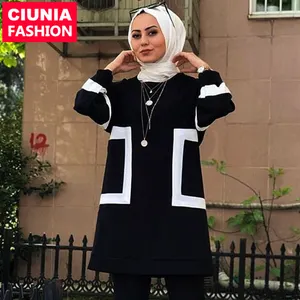 2246 # Hoge Kwaliteit Bijpassende kleuren Islamitische Bescheiden Vrouwen Kleding Dubai Moslim Sport Jilbab Abaya