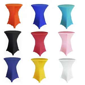 Giảm Giá Hấp Dẫn Khăn Trải Bàn Quán Bar Cocktail Bằng Spandex Cho Tiệc Cưới Khăn Trải Bàn Bằng Spandex Cho Cocktail - Product Image 1