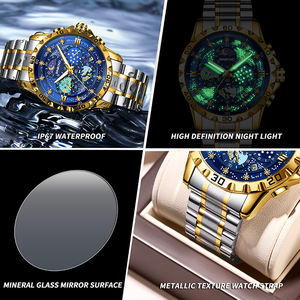 Montre Business Homme Haut de Gamme Star Van Gogh en Acier Inoxydable à Quartz Étanche 30M avec Fermoir à Trois Aiguilles Tendance Mode Vente en Gros Nouvelle Tendance 2026 - Product Image 6