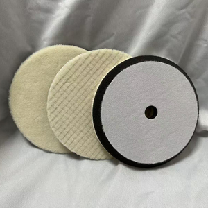 Esponja de pulido para coche de 6/7 pulgadas (150 mm), 3 pasos, almohadilla de pulido de lana corta, alta calidad, eficiente, superficie lisa, 100% lana - Product Image 5