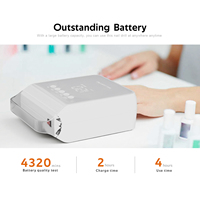 Lampe à ongles UV LED automatique rechargeable avec logo personnalisable, lampe à séchage rapide pour vernis gel