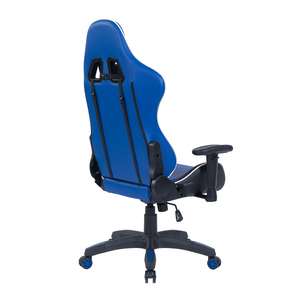 เก้าอี้เล่นเกม PC เก้าอี้หลังสูงสำหรับแข่งรถพร้อมที่วางแขนปรับได้เก้าอี้เล่นเกมสีฟ้าพร้อมรองรับบั้นเอว - Product Image 5