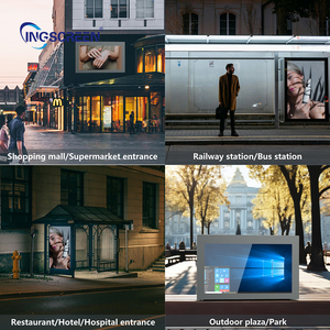 Ingscreen độ sáng cao ánh sáng mặt trời có thể đọc được Tường Ngoài Trời gắn màn hình <span class=keywords><strong>LCD</strong></span> chống chói cho 24/7 giao thông công cộng quảng cáo - Product Image 4