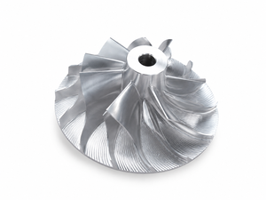 Impeller de compresseur usiné sur commande CNC, composants en aluminium 7075, pièces industrielles aérospatiales - Product Image 1