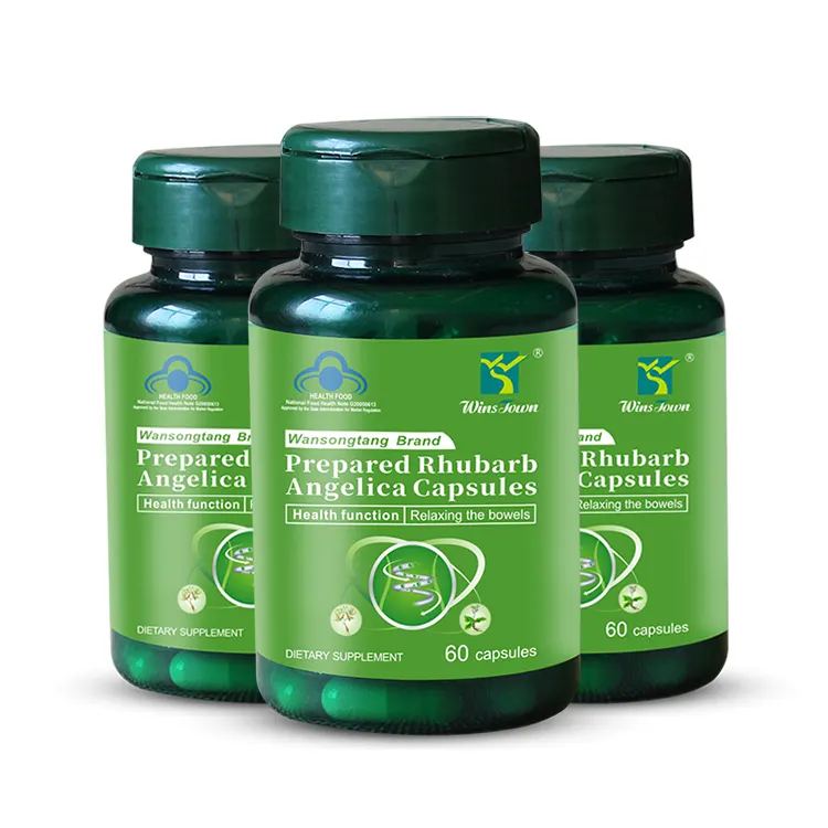 Préparé Rhubarbe Angelica Detox Capsules Herbal Digestion Métabolisme Colon Cleanse Pilules Minceur Capsules Pour La Perte De Poids