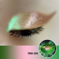 Ombre à paupières sirène de qualité cosmétique Pigments de caméléon Aurora Poudre libre irisée dans de petits pots