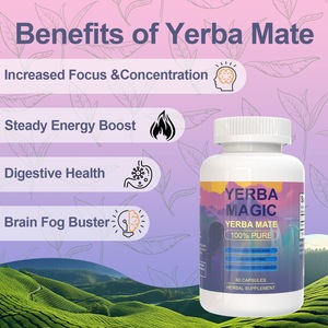 Cápsulas de Yerba Mate, Suplemento Herbal de Fibra Dietética, Suministro de Fábrica, para Adultos, Personalización de Logotipo e Impresión de Etiquetas - Product Image 3