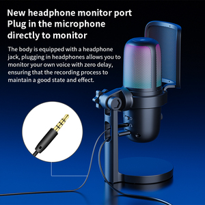 Professional Omnidirectional Desktop Microphone Low Frequency Microphone Condenser Microphone and <strong>Audio</strong> <strong>Interface</strong> - Product Image 3