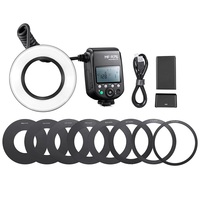 Godox MF-R76 Macro Ring Flash 5000K Ring LED Speedlite Flash Light pour Canon Nikon Sony et autres appareils photo reflex numériques