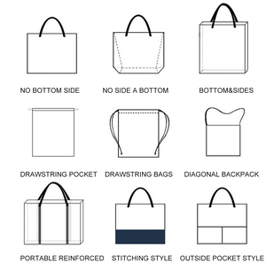 กระเป๋าผ้าฝ้ายพิมพ์โลโก้ตามสั่ง ลายการ์ตูน รักษ์โลก ใช้ซ้ำได้ มีหลายขนาดให้เลือก สำหรับใส่ของช้อปปิ้ง - Product Image 4