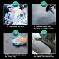 Revêtement supérieur de voiture par pulvérisation mastic répulsif Nano verre polissage plaqué cristal liquide revêtement hydrophobe Agent imperméable