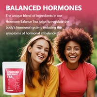 Sachets de thé aux herbes pour l'équilibre hormonal féminin 3g x 10, emballage individuel, thé naturel pour le bien-être féminin, pour l'humeur, le sommeil, la peau et l'énergie
