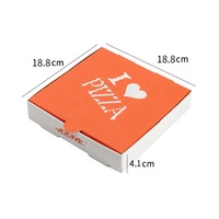 YIYANG personalizable blanco 5X5 pulgadas carpetas de papel corrugado repujado materiales reciclados Pizza Display CIF