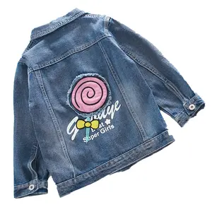 Hao Baby Cute Jean Girl Jackets Autumn 2024 New Children Foreign Fashion Tops Big Girl Denim Jacket