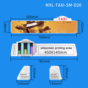 Pantalla LED Brillante e Impermeable para Taxi, Publicidad LED para Automóviles, Luz Superior, Personalizable para Varios Modelos - Product Image 3