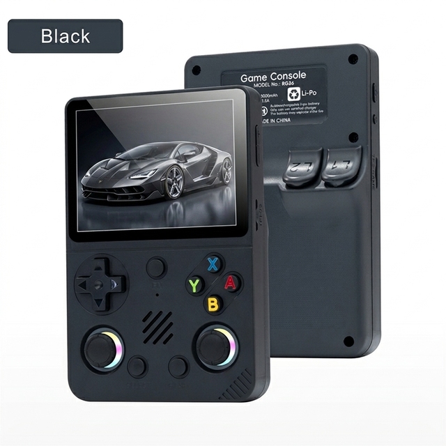 Qbuy RG36 PRO Retro Video Game Console 64GB Handheld Game Players 3.5inch Screen 3000 Mah Portable Linux System Video Gaming