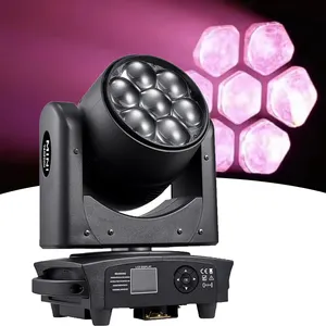 Whole Sale Price Bee Eye Moving Lights CLAY PAKY 7*40w Rgbw 4in1 Zoom Led Mini Beam Wash Moving Head With Pixel Control