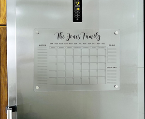 Calendario Magnético de Borrado en Seco para Refrigerador, Planificador Personalizado 2026, Mensual, Acrílico de Alta Transparencia, 3mm de Grosor, Regreso a Clases, Multipiezas - Product Image 5