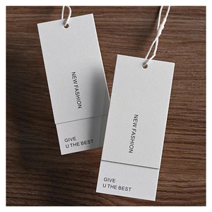 Marca personalizada de lujo Logotipo en relieve Etiqueta de ropa Etiqueta de papel de regalo de joyería para bolsos - Product Image 6