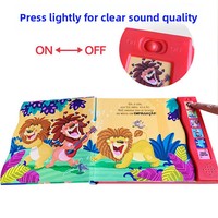 Module sonore en plastique à 6 boutons pour livres illustrés, boîte vocale à 6 touches en forme de vague activée par la pression
