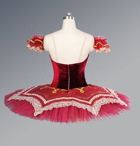 Tutú de Ballet para Niñ<span class=keywords><strong>a</strong></span>, Tutú Clásico Rojo, Variación de Paquita, Don Quijote, Pas De Deux, Personalizado, Profesional - Product Image 4