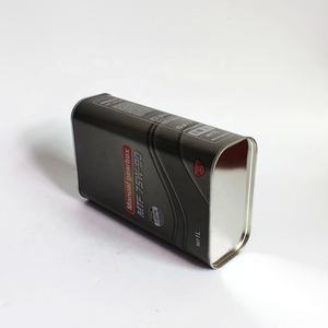 Série imprimée 1 litre carré en métal style F peut 1 litre vide peinture peut avec bouchon de bec Chine usine - Product Image 5