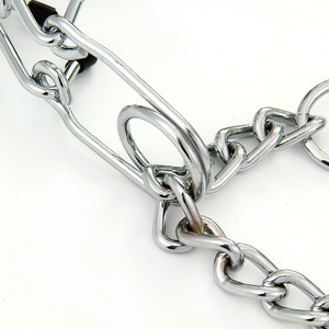 Luxo aço inoxidável clássico sólido impacto estimulação colar para cães de estimação destacável formação cadeia à prova de explosão Característica - Product Image 4
