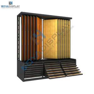 Nhà máy bán tùy chỉnh kích thước sàn gỗ hiển thị giá trang cuốn sách loại sàn gỗ Mẫu hiển thị đứng cho showroom - Product Image 5