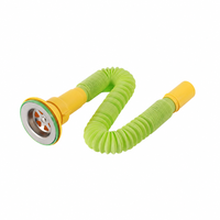 Tuyau de vidange linéaire cylindrique multicolore de style italien HJSJ pour éviers de serpillière, flexible, anti-odeur, avec filtre, tuyau de drainage personnalisé