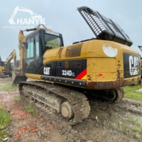 Excavadora Usada Original de Japón CAT 324D2L, Excavadora de Orugas Caterpillar 324D2L de 24 Toneladas, Pocas Horas de Trabajo, en Stock