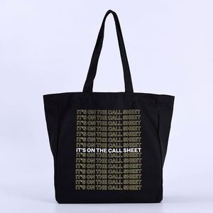 Bolsa de Mano de Lona de Algodón de 16 oz, Económica, Reutilizable, con Cierre Superior, Resistente, Gran Capacidad, con Bolsillos - Product Image 1