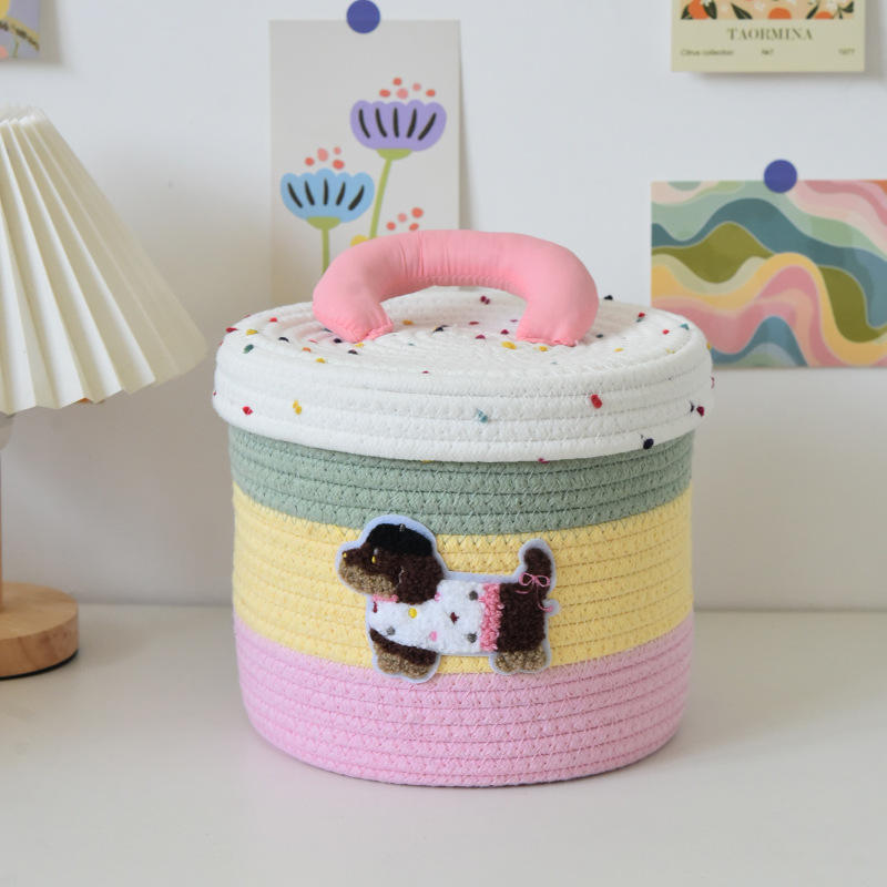 Polo de mer rose avec housse + petit chien tacheté 22*19cm