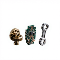 Pièce usinée CNC en laiton poli, engrenage, carte PCB, bielle en acier inoxydable pour l'automatisation industrielle, la robotique et les moteurs automobiles