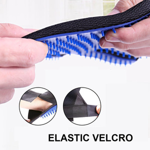 New Arrivals Blue 180 Tips Left & Right Gentle De-Shedding Glove <b>Brush</b> <b>Pet</b> Hair Remover Gloves for Cats Dogs Horses - Product Image 2