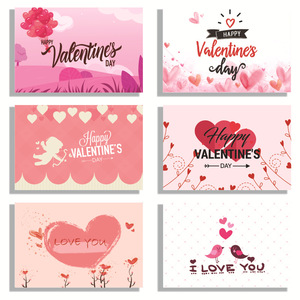 Set di 6 biglietti di auguri con busta essere il mio San Valentino felice san valentino - Product Image 4