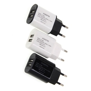 Dual Wall USB <strong>Charger</strong> EU <strong>Plug</strong> 2 Ports 5V 1A 2.1A USB Fast Wall <strong>Charger</strong> Adapter Charging for <strong>iPhone</strong> 14 Samsung Xiaomi Phones - Product Image 1