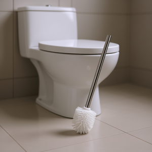 Toilet <b>Brush</b> Stainless Steel Silicone Head 7.5cm White Replacement <b>Brush</b> - Product Image 3