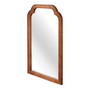 Solid Wood <b>Frame</b> Rounded Corner Decorative Mirror 20x30 Inches For Bedroom Bathroom Living Room Entryway - Product Image 6