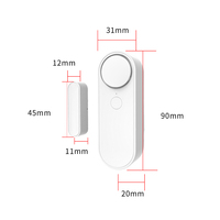 Sensor Alarm Pintu Jendela Keamanan Rumah OEM ODM Magnetik Nirkabel Portabel Anti Maling Alarm Pintu Toko Terbuka