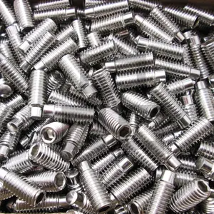 Juego de tornillos de cabeza hexagonal de cabeza plana con extremo convexo, sistema de medición de pulgadas Hastelloy de aleación de acero inoxidable, 1, 2, 2, 1, 1, 2 - Product Image 2