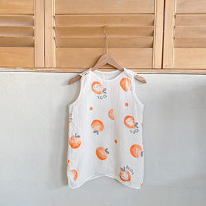<span class=keywords><strong>Gigoteuse</strong></span> d'été pour bébé au design spécial, 100% coton gaze, sans manches, couverture portable pour nouveau-nés et enfants, haute qualité - Product Image 6