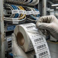 Étiquettes autocollantes pour câbles - Autocollants pour fils imperméables et ignifuges pour câbles d'alimentation industriels - Vente en gros