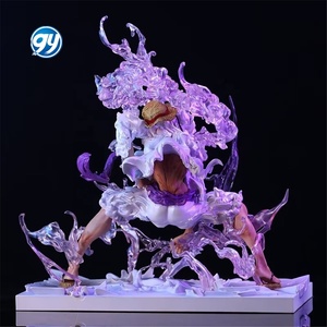 Vente en gros Boutique Ganyuan, figurine d'action de 22 cm en PVC, modèle de personnage de dessin animé japonais, One Piece Nika Luffy Gear 5 - Product Image 4